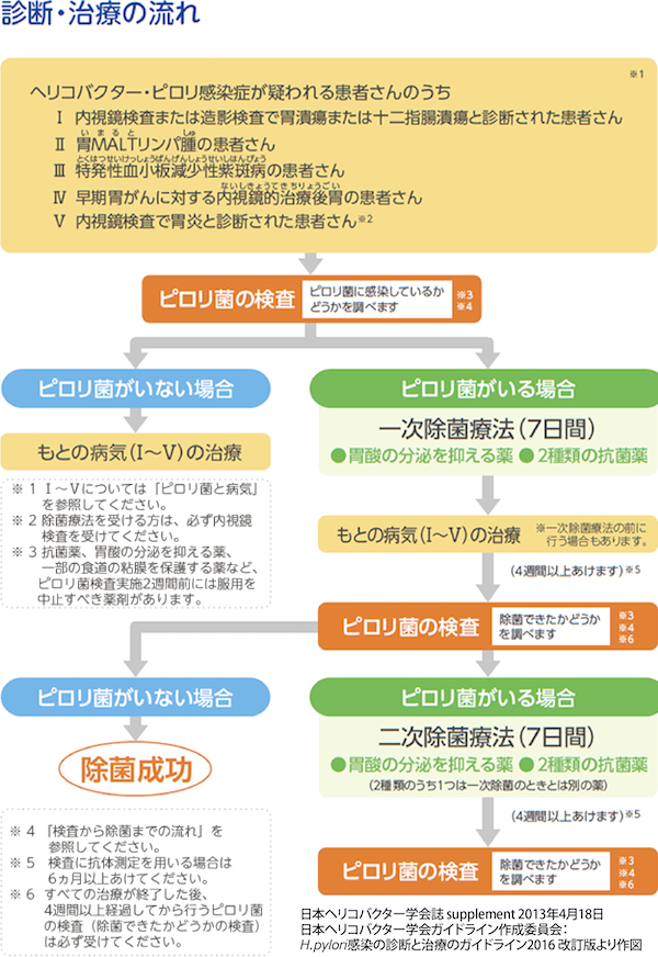 診断・治療の流れ イラスト